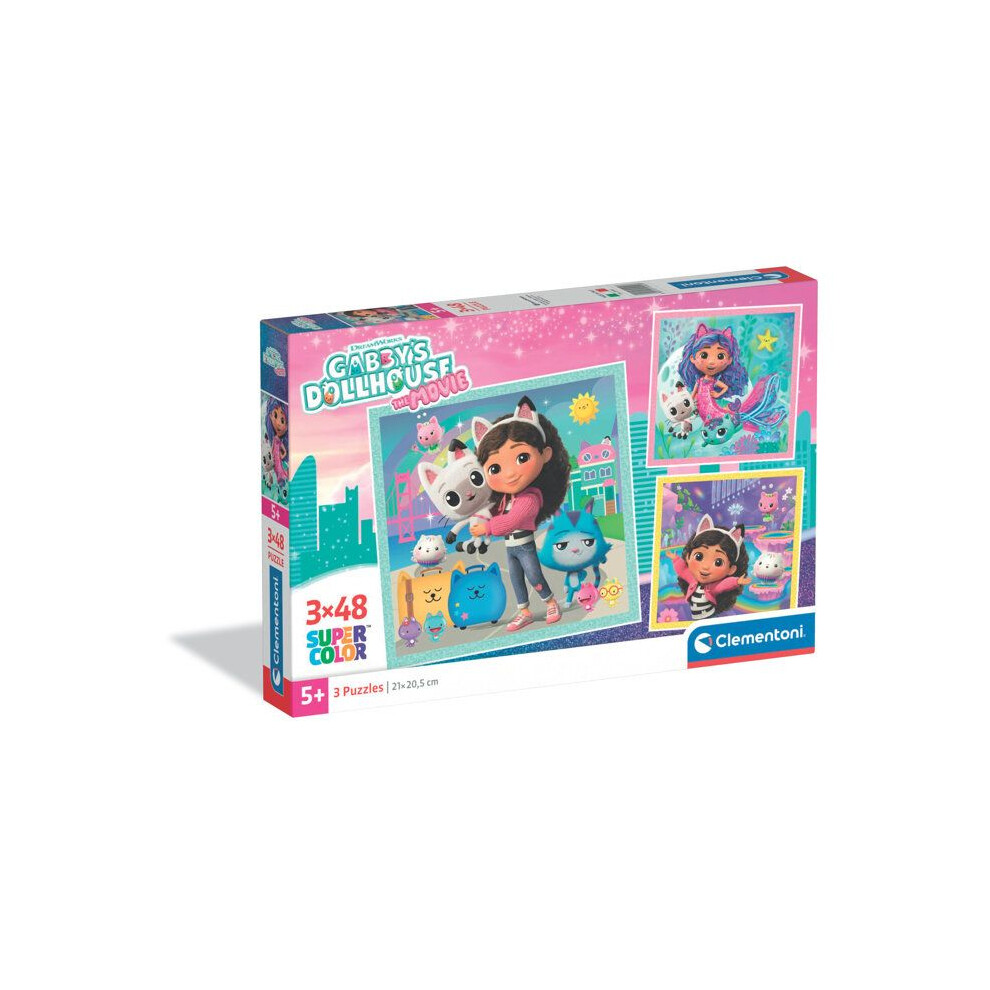 New Clementoni - 3X48 Pieces - Gabby's Dollhouse
