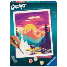 Ravensburger – CreArt 24x30 cm – Erwachsene – Malen nach Zahlen – Nationalpark – Kreatives Hobby – 12023148