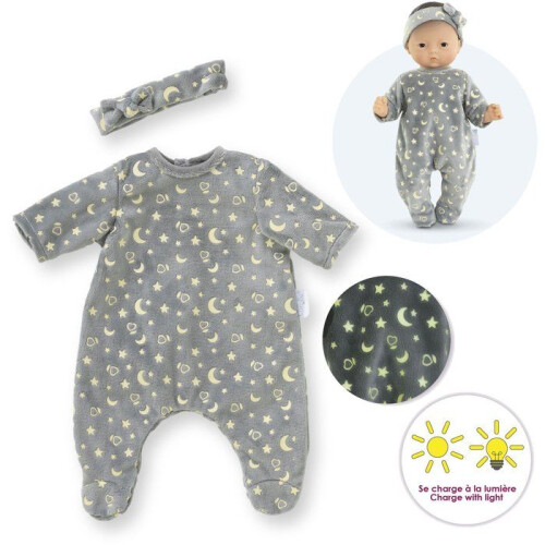 Pajamas - Corolle - Glows in the Dark - 30 cm - Soft - Phosphorescent 1