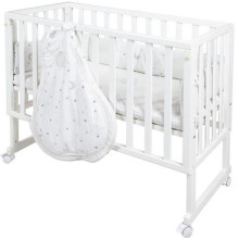 3-in-1 Co-sleeping Cradle - ROBA - SAFE ASLEEP - 'Sternenzauber' Equipment Included - White