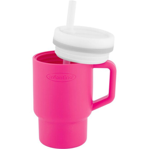 My first silicone cup - INFANTINO - 255 ml - Bubble gum 1