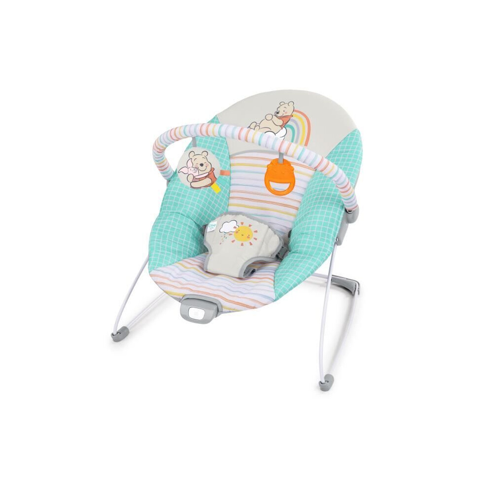 Disney Baby - Winnie - Evolving Baby Bouncer With Removable Activity Toys - Suitable From 0 To 6 Months, Soothing Vibrations Bright Starts