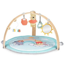 DISNEY BABY - WINNIE - Reversible foldable baby play mat - wooden arch - sensory and musical toys, mirror