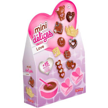 Mini Delights - LANSAY - Liebe - Kit zur Herstellung von Schokoladen in Herzform - Ab 6 Jahren