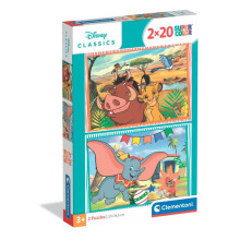 CLEMENTONI - 2x20 Teile - Disney Klassiker