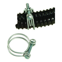 2er-Set Spannbänder - UBBINK - Durchmesser 30-34 mm - Galvanisiert - Für Spiralschlauch