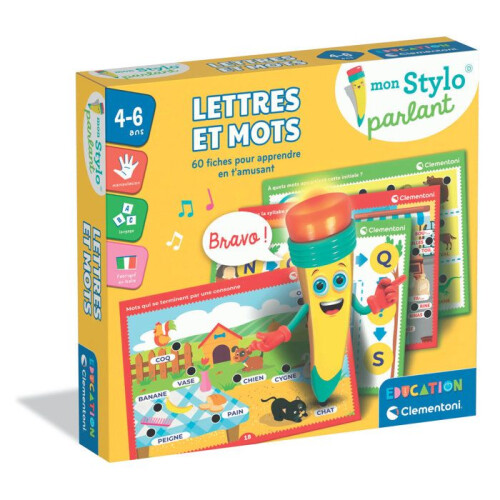 Clementoni CLEMENTONI - My Talking Pen - Letters and Words - 60 Activities