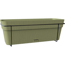 STEFANPLAST Balkonkästen ETHICA - 9 L - 50x18 x h17 cm - Olivgrün