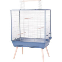 ZOLUX Elevated Mesh Cage for Birds Néolife - For Budgerigar, Cockatiel, Canary - 81 x 48 x 130 cm - Néolife - Blue
