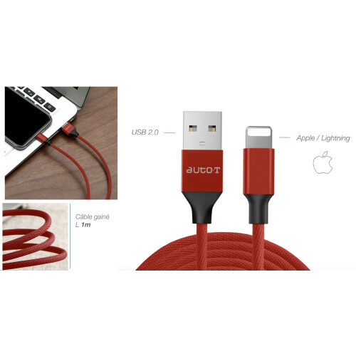 Kabel - AUTO T - 540346 - USB 2.0 - Lightning 1