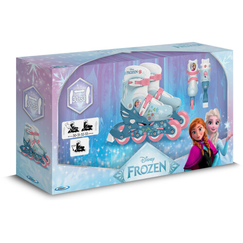 Adjustable Inline Skates - FROZEN - Girl - Blue - Size 30-33 2