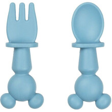 SET AUS 2 SILIKON-BESTECK - 2 TEILE Silikonbesteck-Set MICKEY
