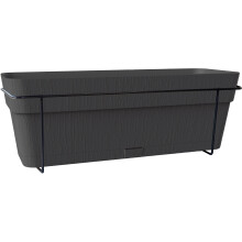 STEFANPLAST Balkonkästen ETHICA - 9 L - 50x18 x h17 cm - Grau