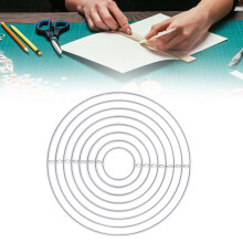 Round Metal Die Cutting Template for Crafts 11.8x11.8cm