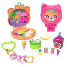 Polly Pocket Box - MATTEL - JKC79 - Removable Plush - Swinging Hammock - Portable Keychain