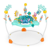 DISNEY BABY -STITCH- Multifunktionale Baby-Spielmatte, verstellbarer Wippstuhl mit 360 Drehung, 10 interaktive Disney-Spiele