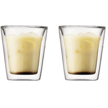 Set of 2 glasses - BODUM - Canteen - Double wall - 0.2 l - Transparent