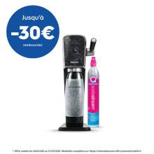 Soda and sparkling water machine SODASTREAM - ART Marble - 1 bottle 1 L dishwasher compatible - 1 gas refill 60L