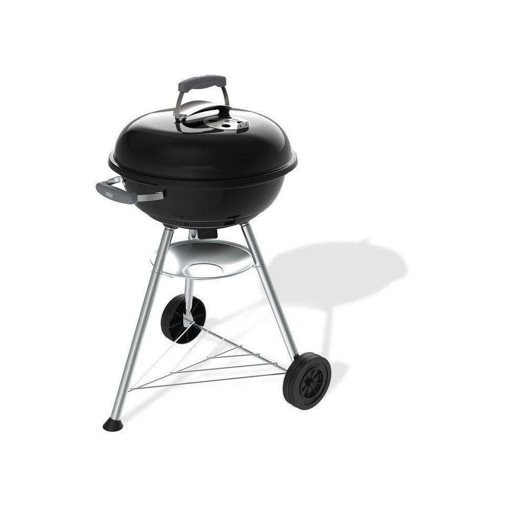 Weber Unisex Black Compact Kettle Charcoal Bbq With Wheels & Thermometer 47Cm - Image 5