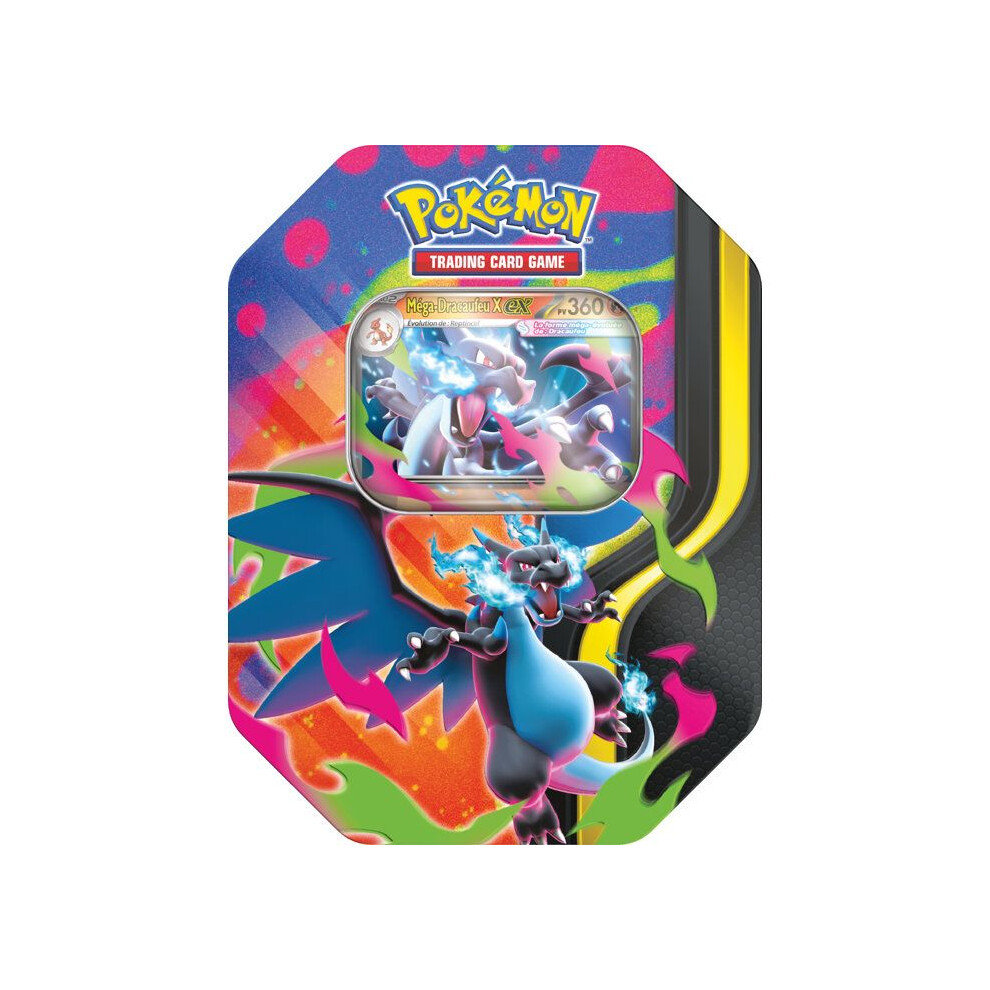 Asmodee Pokémon: Mega Charizard Box – Mega Charizard X-Ex (4 Boosters And 1 Shiny Promo Card)