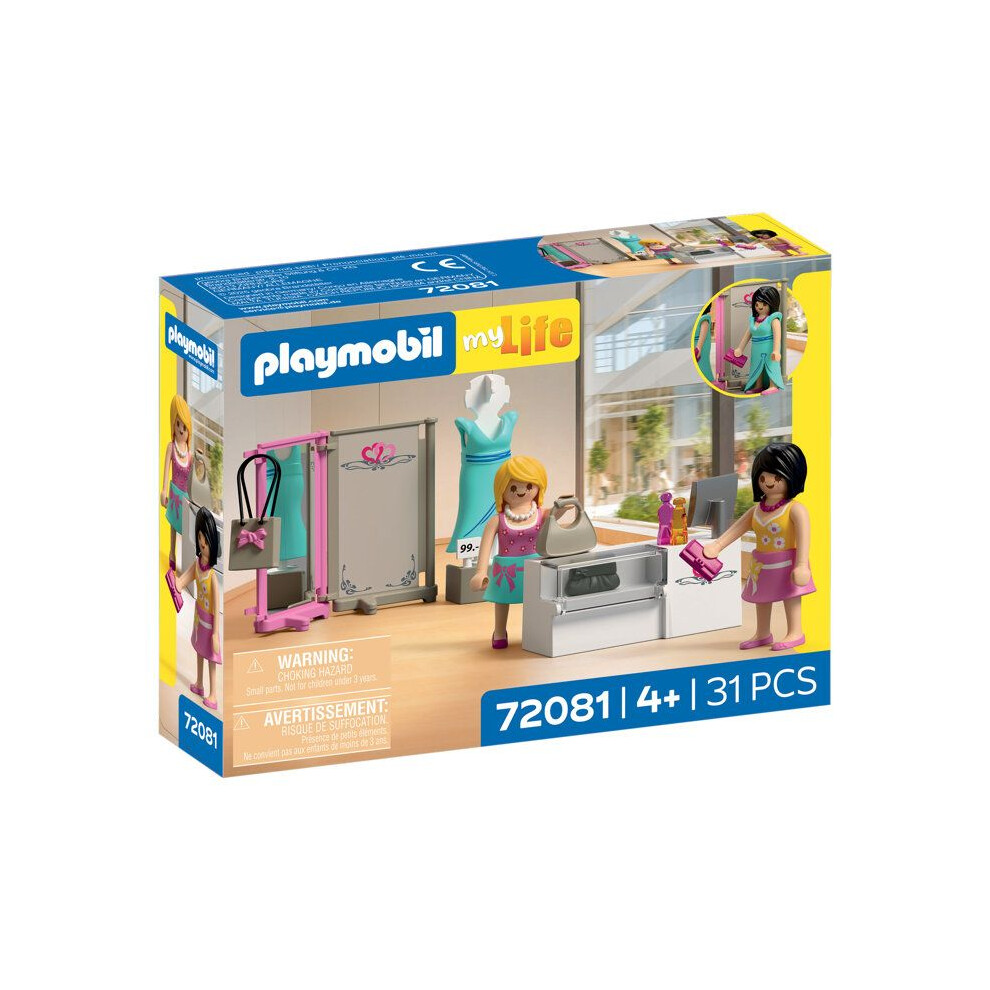 Playmobil 72081 Fashion Boutique, My Life Shopping, 76 Pieces, From 4 Years Old
