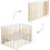 ROBA Folding Baby Park - 74x100 cm - Height Adjustable - Bicolored 1