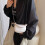 (White) Women\'s Mini Crossbody Bag - Lightweight Leather 3