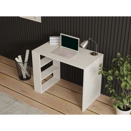 Scandinavian study desk - COOL - White - 90 x 70 x 50 cm 2