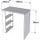 Scandinavian study desk - COOL - White - 90 x 70 x 50 cm 6