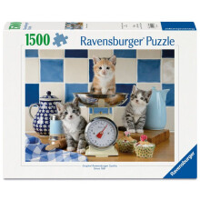Ravensburger - Adult Puzzle - 1500 Piece Puzzle - Kittens in the Kitchen - for ages 14 and up - Premium Quality Puzzle - 12001708