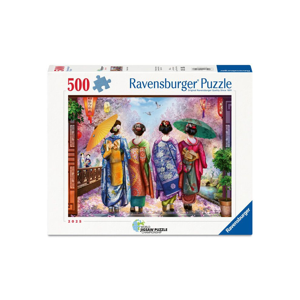 Ravensburger - 500 Piece Puzzle - Flower Walk - Adults And Children From 12 Years - Premium Quality Puzzle - 12001702