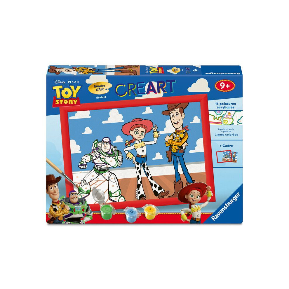Ravensburger – Creart Kids 18X24cm – Art Number – Toy Story – Paint By Numbers Kit – From 9 Years – 12023347