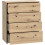Commode TEMPRA 4 Drawers - Artisan Oak Decor – L 73.7  D 34.8  H 85.5 cm 5