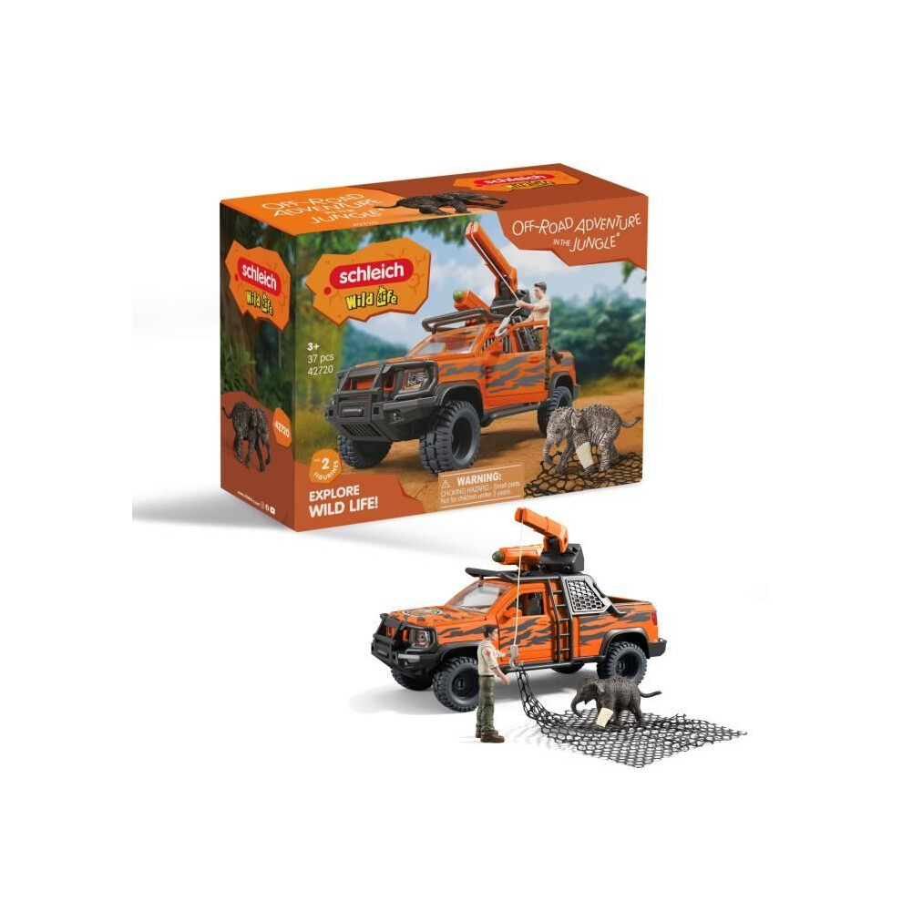 Schleich Figurine 4X4 Adventure In The Jungle, 42720 Wild Life Range