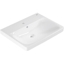 Wandwaschbecken - Glasiertes Porzellan - Rechteckig - GROHE Euro Ceramic - 60 cm - 21 cm - Weiß