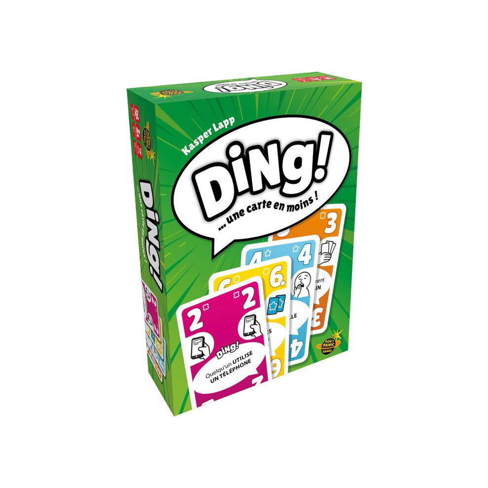 Asmodee Don’t Panic Games Card Game Atmosphere - Ding! - 2 To 7 Players - From 8 Years Old - Fun And Fast - Express Games - French Version