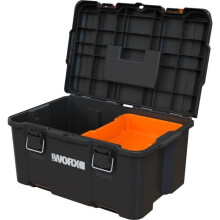 Werkzeugkiste - WORX BY KETER - STACK N ROLL - 48 x 33 x 26 cm - Schwarz