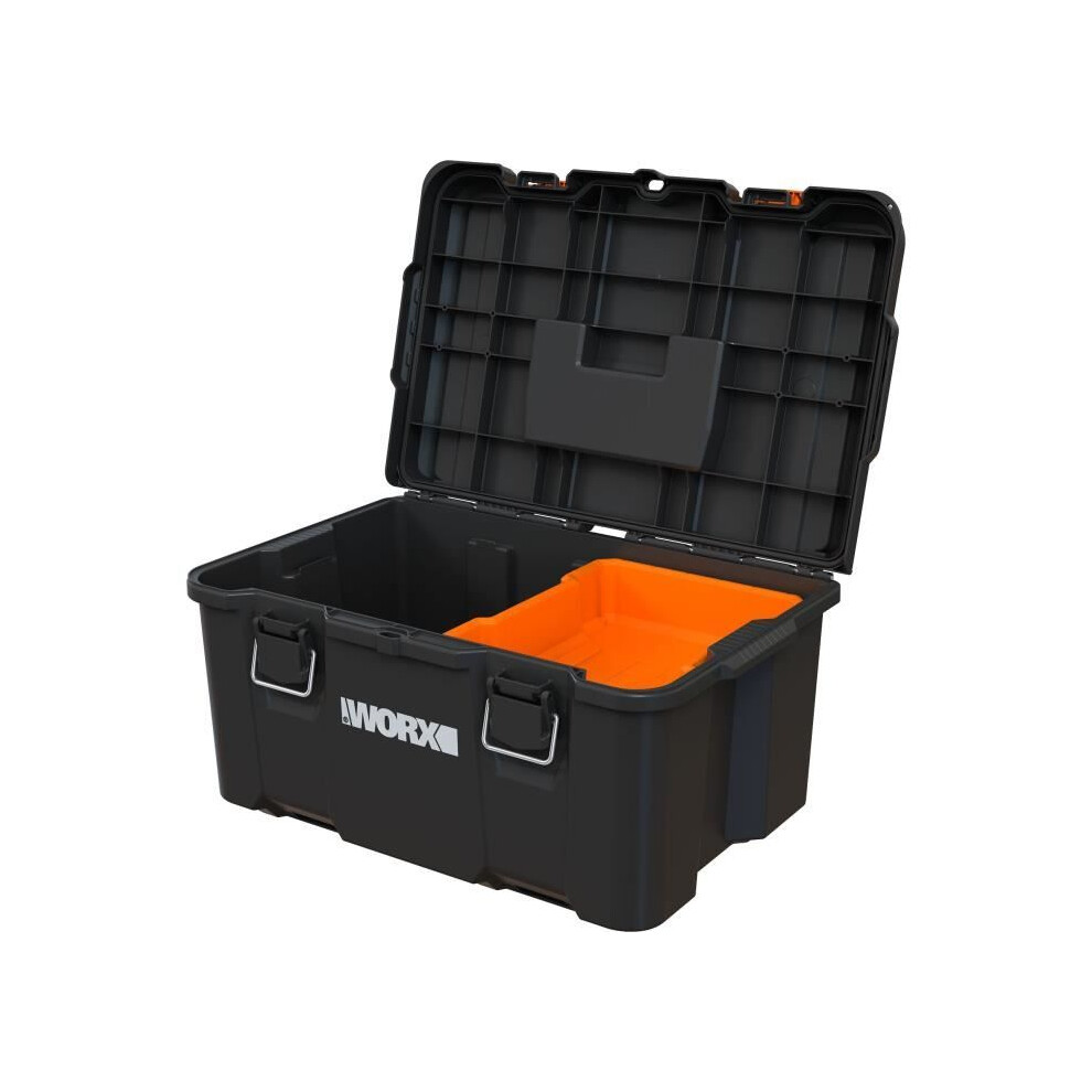 Photos - Tool Box Toolbox - WORX BY KETER - STACK N ROLL - 48 x 33 x 26 cm - Black