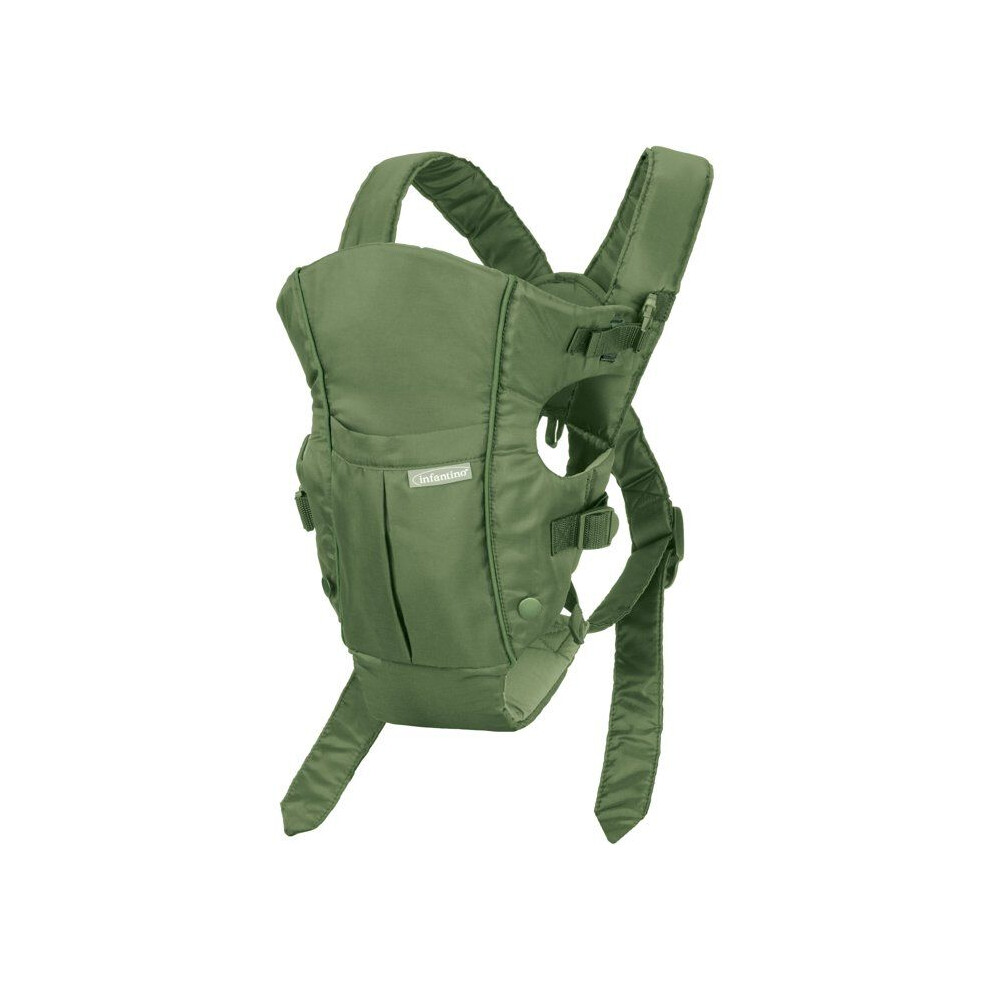 Baby Carrier - Swift Classic - With Pocket And Bib - Green Infantino