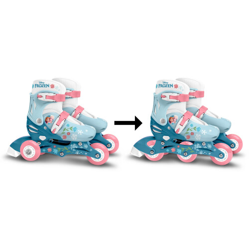 Rollschuhe 2-in-1 - DIE EISKÖNIGIN - Mädchen - Blau - Größe 27-30 2