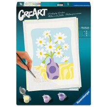 Ravensburger – CreArt 18x24 cm – Erwachsene – Malen nach Zahlen – Kamille – Entspannungs- und Kreativaktivität – 12023138