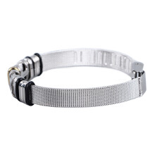 Stainless Steel Mesh Band Bracelet for Men Fashion