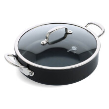 GreenPan Barcelona Pro Aluminium Non-Stick 30cm/5.5L Saute Pan with Lid