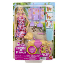 Puppe - MATTEL - JJB46 - Laufender Welpe - Macht sein Geschäft - Zubehör enthalten