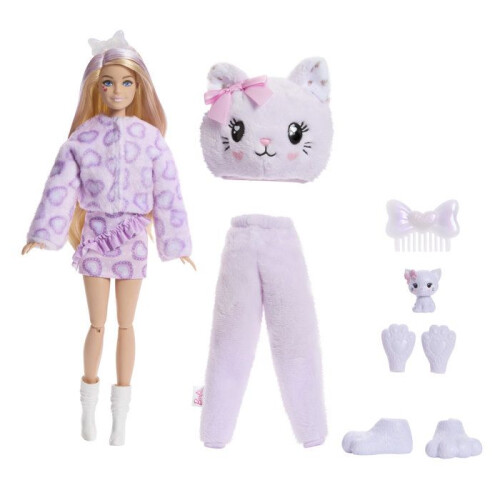Barbie Cutie Reveal - Chat mauve - Barbie - JJP64