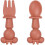 SET AUS 2 SILIKON-BESTECK - 2 TEILE Silikonbesteck-Set MINNIE 1