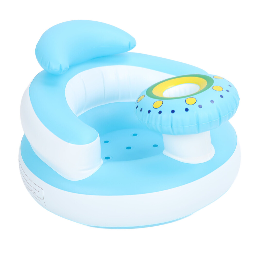 Baby Inflatable Toddler Seat PVC Pool Bath Chair Folding Comfortable 12.34 in