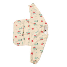 Wasserabweisende Baby-Lätzchen mit Ärmeln, 41 cm, weiches PU, kindliches Obstmotiv, 6–12 Monate