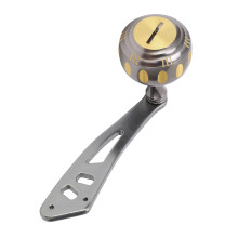 Angelhakenrad Griff Metall Power Knauf für Baitcaster Rolle Gold Grau Ersatz