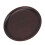 Tall Solid Wood Fruit Plate, 16.5cm Diameter, Black 1
